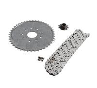 FLFHDUP Pignone Denti Trasmissione Catena Catena 415 110 Maglie con pignone e pignone di Trasmissione Adatta per Biciclette da 49 CC, 60 CC, 66 CC e 80 CC Pignone Motore Anteriore(A-1 Set)
