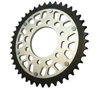 FLFHDUP Pignone Denti Trasmissione Catena Corona Posteriore per Moto 525 42T Adatta per Kawasaki Z1000 ZR1000 ZX-7RR ZX750 Z900 ZR900 Z900RS Pignone Motore Anteriore(42T Silvery)
