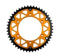FLFHDUP Pignone Denti Trasmissione Catena Corona Posteriore per Motocicletta da 45T a 52T Adatta per Suzuki DR-Z400 TS200 RMZ 250 RM-X RM-Z 450 DRZ400 RMZ250 Pignone Motore Anteriore(48T)