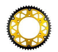 FLFHDUP Pignone Denti Trasmissione Catena Corona Posteriore per Motocicletta da 45T a 52T Adatta per Suzuki DR-Z400 TS200 RMZ 250 RM-X RM-Z 450 DRZ400 RMZ250 Pignone Motore Anteriore(51T)