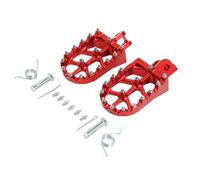 FLFHDUP Poggiapiedi Pedane Moto Pedane poggiapiedi CNC per Moto, pedane poggiapiedi, pedane Pedali Adatti per Honda MSX 125 GROM 125 2013-2024 Monkey 125 Pedali Posteriori Moto(Red)