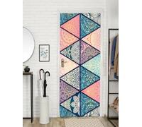 FLFK Adesivi per porte Stacca e attacca - Arabo Marocco Design Carta da parati autoadesiva per pareti e porte poster per la camera da letto 85x215cm