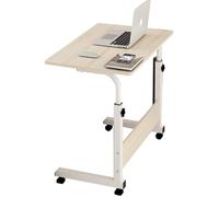 FLFLF Scrivania in piedi regolabile con ruote: tavolo per computer mobile pieghevole, scrivania compatta per piccoli spazi - Design salvaspazio per casa ufficio e camera da letto, #B