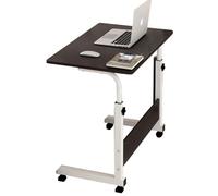 FLFLF Scrivania regolabile con ruote: tavolo mobile pieghevole per computer, scrivania da studio compatta per piccoli spazi, design salvaspazio per casa, ufficio e camera da letto, #A