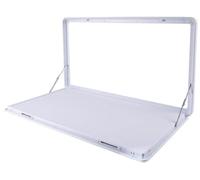 FLFLF Tavolo pieghevole per camper in lega di alluminio: tavolo da pranzo da esterno a parete con design chiudibile a chiave, salvaspazio per camper, yacht e terrazze, bianco, #E