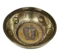 FLFWLASS Campana tibetana extra large da 53,3 cm di diametro - Campane tibetane intagliate a piede per terapia del suono, meditazione e sessioni di yoga, rilassatevi e ringiovanite con questa ciotola