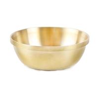 FLFWLASS Ciotola tibetana in rame con discepoli di Buddha per fornire acqua meditazione mini tazza in ottone decorazione per la scrivania della casa 1 set, 2,8 cm, dorato
