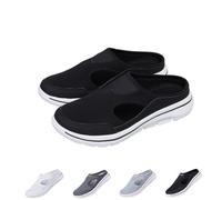 FLFXYFB Men's Comfort Breathable Support Sports Sandals,Meaboots Orthopedic for Men Slip on Sandals,Outdoor Casual Non Slip Sneakers Unisex (38,Black)