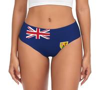 FLGHJNBJN Bandiera delle Isole Turks e Caicos Biancheria intima femminile Hipster Slip lavabile non restringente Fit per le donne da indossare tutti i giorni, dalla XS alla 4XL, Nero , XXL