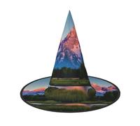 FLGHJNBJN Cappello da strega con stampa del Parco Nazionale del Grand Teton, cappello da strega, accessorio per costume da strega per Halloween, cosplay, feste e vacanze