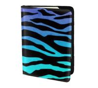 FLGHJNBJN Custodia per passaporto da viaggio con stampa a righe zebrate con tasca portadocumenti, in pelle sintetica indispensabile per il viaggio