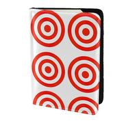 FLGHJNBJN Custodia per passaporto da viaggio con stampa bersaglio di design con tasca porta documenti, in pelle sintetica indispensabile per il viaggio