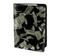 FLGHJNBJN Custodia per passaporto da viaggio con stampa con simbolo del dollaro e tasca portadocumenti, indispensabile per il viaggio in pelle sintetica