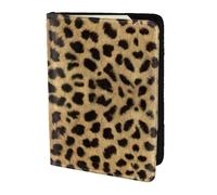 FLGHJNBJN Custodia per passaporto da viaggio con stampa leopardata con tasca portadocumenti, in pelle sintetica indispensabile per il viaggio