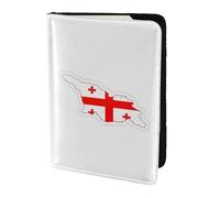 FLGHJNBJN Custodia per passaporto da viaggio con stampa mappa della Georgia, con tasca portadocumenti, in pelle sintetica indispensabile per il viaggio