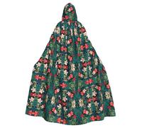 FLGHJNBJN Mantello estivo hawaiano per uomo e donna, mantello rinascimentale con cappuccio per adulti, mantello medievale, mantello per costumi cosplay di Halloween