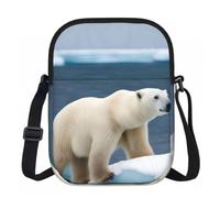 FLGHJNBJN Polar Bear, borsa a tracolla da donna con tracolla regolabile, piccola borsa a tracolla per viaggi e lavoro