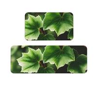 FLGHJNBJN Tappetini da cucina con albero di edera, 2 pezzi, tappetini da cucina imbottiti anti affaticamento per pavimento, antiscivolo