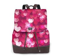 FLGHJNBJN Zaino versatile in pelle per San Valentino, da donna, elegante, in poliuretano, per pendolari, università, viaggi, attività all'aperto