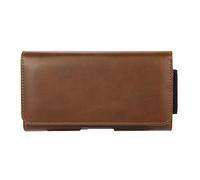 FLHTZS Custodia per telefono universale,custodia in pelle con clip da cintura,borsa da cintura orizzontale per:iPhone 13/14/15/16/Plus/Pro/Max/XR,Samsung S23/S24/Plus/Ultra/A53 (6,7" Marrone 9152)