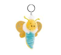 Flibbies 62884 - Portachiavi in Peluche a Forma di Farfalla, Accessorio per Lo Zaino o la Borsa di Grandi e piccini, 10 cm, Giallo