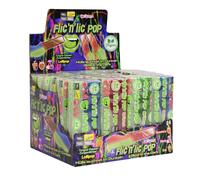 Flic N Lic Pop Glow IN The Scuro Lutscher Delizioso Lolly 14g 24er Pacchetto