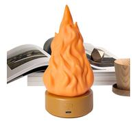 Flickering Flame Nightlight - LED Flickering Flame Lamp Fire Light - 3 modalità Ambient Halloween Decorations for Indoor Outdoor Garden Christmas Holiday Home Decor Bedroom Table Shelf