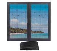 Fliegennetz Meterware 120 x 300 cm, Katzensicheres Fliegengitter, Zuschneidbar Fiberglas Fliegengitter, Insektenschutz Gaze Fenster, Insektenschutz Fiberglas, für Fenster, Oberlichter, Terrassentür