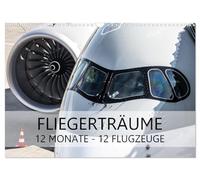 Fliegerträume: 12 Monate, 12 Flugzeuge (Wandkalender 2026 DIN A3 quer), CALVENDO Monatskalender: Luftfahrtträume aus 2023