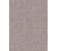 Fliesenoptik Tappezzeria Art Deco Design Marmoriato - Grigio, Metallico