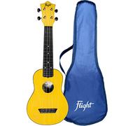 Flight, 4-String Travel Series Soprano Ukulele, Yellow (TUS-35YW)
