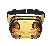Flight Butterflies Marsupio regolabile a tracolla grande marsupio da viaggio unisex