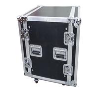 FLIGHT CASE 16U RACK 19" con ruote e doppio coperchio