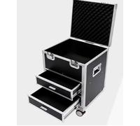 Flight Case In Alluminio Con Cassetto E Rivestimento In Schiuma, Strada Di Stoccaggio For Attrezzature Antiurto Ruote, Trasporto Rigido Strumenti(B)