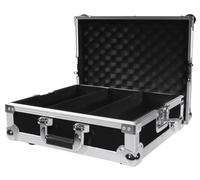 Flight Case Professionale per CD - 3 Scomparti, Colore Nero
