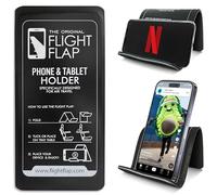 Flight Flap, Supporto per telefono cellulare e tablet per aereo, pieghevole, per scrivania, letto, ufficio, tapis roulant, accessori essenziali per lunghi viaggi in aeroplano, nero originale