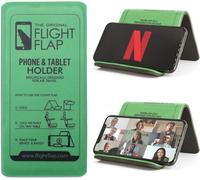 Flight Flap, Supporto per telefono cellulare e tablet per aereo, pieghevole, per scrivania, letto, ufficio, tapis roulant, accessori essenziali per lunghi viaggi in aeroplano, verde