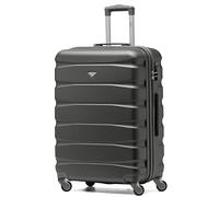 Flight Knight ABS 3 Taglia Valigia Leggera Compatibile Con Alitalia, easyJet, RyanAir, Air Italy E Tanti Altri! Trolley Bagaglio A Mano 55x35x20 cm Grande Bagaglio Da Stiva 4 Rotelle.
