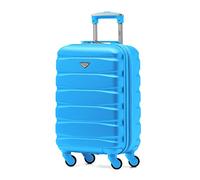 Flight Knight ABS 3 Taglia Valigia Leggera Compatibile Con Alitalia, easyJet, RyanAir, Air Italy E Tanti Altri! Trolley Bagaglio A Mano 55x35x20 cm Grande Bagaglio Da Stiva 4 Rotelle.