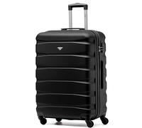 Flight Knight ABS 3 Taglia Valigia Leggera Compatibile Con Alitalia, easyJet, RyanAir, Air Italy E Tanti Altri! Trolley Bagaglio A Mano 55x35x20 cm Grande Bagaglio Da Stiva 4 Rotelle.