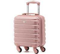 Flight Knight ABS Trolley Bagaglio A Mano 55x35x20cm Compatibile Con Alitalia, easyJet, Ryanair, KLM E Tanti Altri! Valigia Leggera Bagaglio A Mano 4 Rotelle.