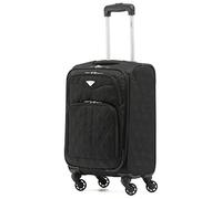 Flight Knight Lightweight 4 Wheel 800D Soft Case Suitcase Robust Anti Crack Cabin Carry On Hand Luggage Approved For Over 100 Airlines Including easyJet, BA & Many More!