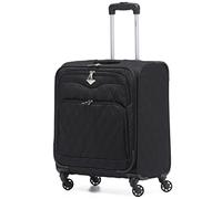 Flight Knight Lightweight 4 Wheel 800D Soft Case Suitcases Cabin Carry On Hand Luggage Approved For easyJet & BA Maximium Size Overhead Carry On