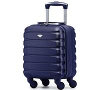 Flight Knight Lightweight 4 Wheel ABS Hard Case Valigie Bagaglio a Mano in Cabina Approvato Per Oltre 100 Compagnie Aeree Tra Cui Easyjet E Dimensioni Massime Per Vueling 40x30x20cm, Marina Militare