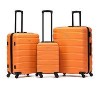 Flight Knight Set Di 2 Valigia A Mano Grande 56x45x25 Cm Easyjet E British Airways - Approvata E Testata - 2 Ruote - Valigia Da Cabina In Tessuto Ultraleggera E Resistente