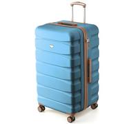 Flight Knight Valigia Baule 80 cm Bagaglio da Stiva Rigido in ABS per Viaggi Lunghi Grande Capacita Interna Ruote Spinner e Serratura TSA Approvata per la Maggior Parte delle Compagnie Aeree UK