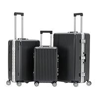 Flight Knight Valigia Da Viaggio Premium - 8 Ruote Girevoli - Lucchetto Tsa Integrato - Guscio Rigido Leggero In Aluminio - Bagaglio Da Stiva Resistente - Approvato Per Oltre 100 Compagnie Aeree