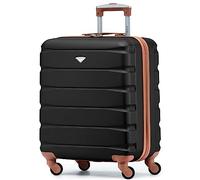 Flight Knight Valigie Rigide in ABS Leggere a 2 Ruote - Bagaglio a Mano Da Cabina Approvato per Compagnie Aeree Come British Airways E Dimensioni Massime per Easyjet Borsa Da Cabina Grande 56x45x25cm