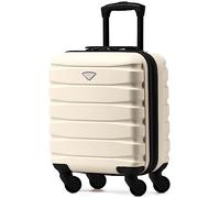 Flight Knight Valigie rigide in ABS leggere a 4 ruote - Bagaglio a mano approvato per oltre 100 compagnie aeree come British Airways, Ryanair e easyJet, valigia da cabina 45x36x20cm