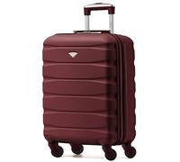 Flight Knight Valigie Rigide in ABS Leggere a 4 ruote - Bagaglio a mano approvato per oltre 35 compagnie aeree come British Airways, easyJet e dimensioni massime per Lufthansa 55 x 40 x 23 cm